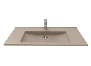 Изображение товара Раковина Creavit Su SU100-00CM00E-0000, 100 см, фарфор, капучино матовый