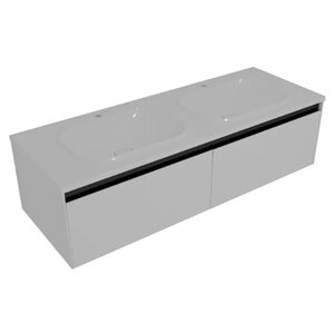 Изображение товара Тумба с раковиной Kolpa-san Pandora 514170 Подвесная 1500 белый матовый Изображение товара Тумба с раковиной Kolpa-san Pandora 514170 Подвесная 1500 белый матовый