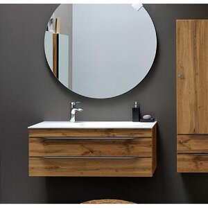 Изображение товара Тумба с раковиной Kolpa-san Malaya 573640, 100 см, подвесная, цвет дуб натуральный Изображение товара Тумба с раковиной Kolpa-san Malaya 573640, 100 см, подвесная, цвет дуб натуральный