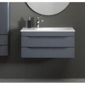 Изображение товара Тумба с раковиной Kolpa-san Malaya 573630, 100 см, подвесная, цвет темно-серый Изображение товара Тумба с раковиной Kolpa-san Malaya 573630, 100 см, подвесная, цвет темно-серый