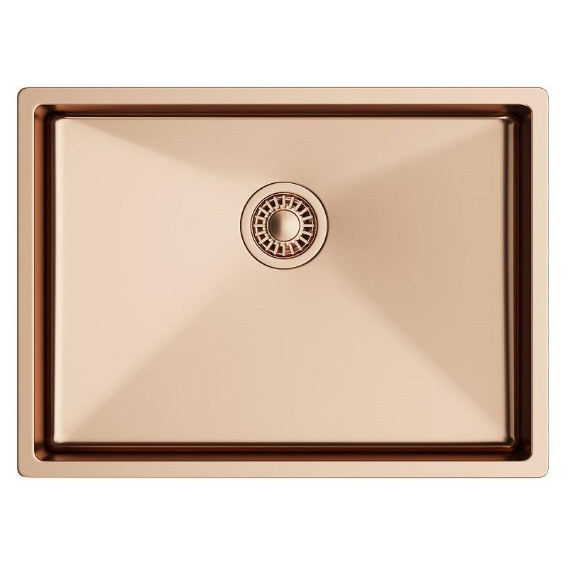 Изображение товара Мойка кухонная TopZero TNL 550 GOLD ROSE, 60 см, нержавеющая сталь, PVD медь Изображение товара Мойка кухонная TopZero TNL 550 GOLD ROSE, 60 см, нержавеющая сталь, PVD медь