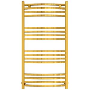 Изображение товара Полотенцесушитель водяной Сунержа Аркус 03-0251-1050, высота 100 см, ширина 50 см, нижнее подключение 50 см, цвет золото