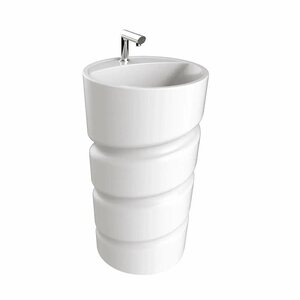 Изображение товара Раковина-моноблок Creavit Spiral CL084-00CB00E-0000, 47 см, напольная, фарфор, белая