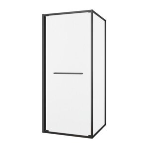 Изображение товара Душевой уголок Black&White 11209090GM, 90 x 90 см, стекло прозрачное, профиль оружейная сталь