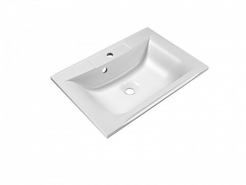 Изображение товара Раковина из искусственного мрамора BelBagno BB650/450-LV-MR-PR 65х45 см угловая