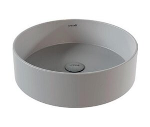 Изображение товара Раковина Creavit Loop LP145-00CG00E-0000, 45 см, фарфор, серый холодный матовый