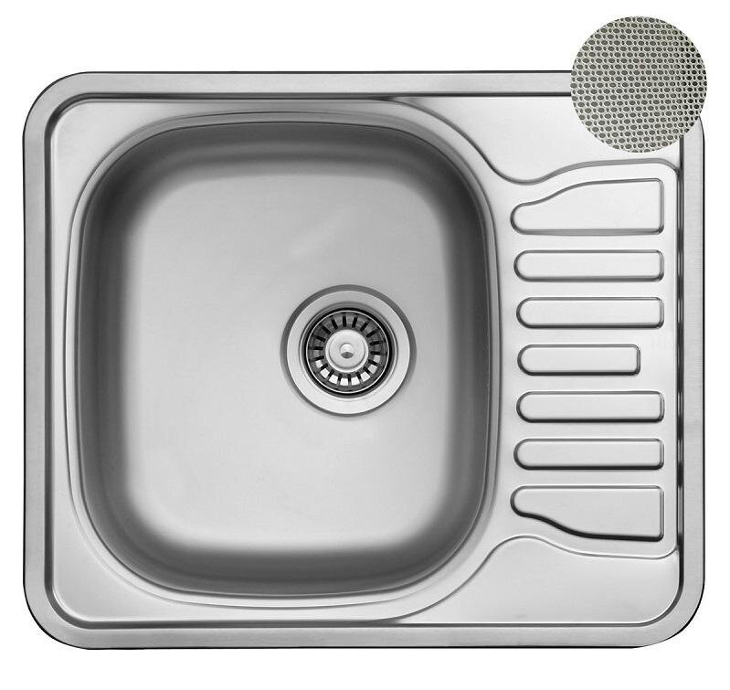 Изображение товара Мойка кухонная Wellinox Comfort COL580.488.GT8K, 58 см, микродекор, нержавеющая сталь