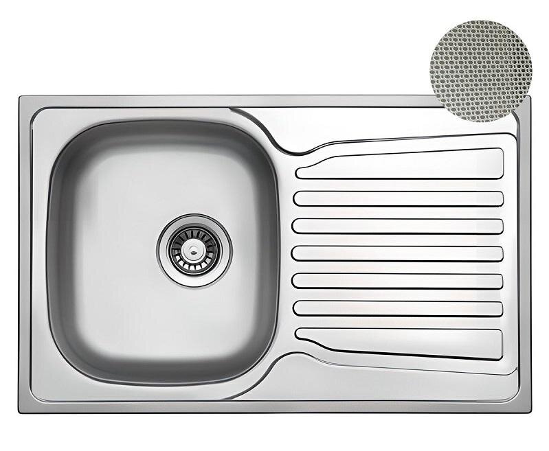 Изображение товара Мойка Wellinox Comfort COL780. 480. GT8K - нержавеющая сталь, микродекор, 78 см