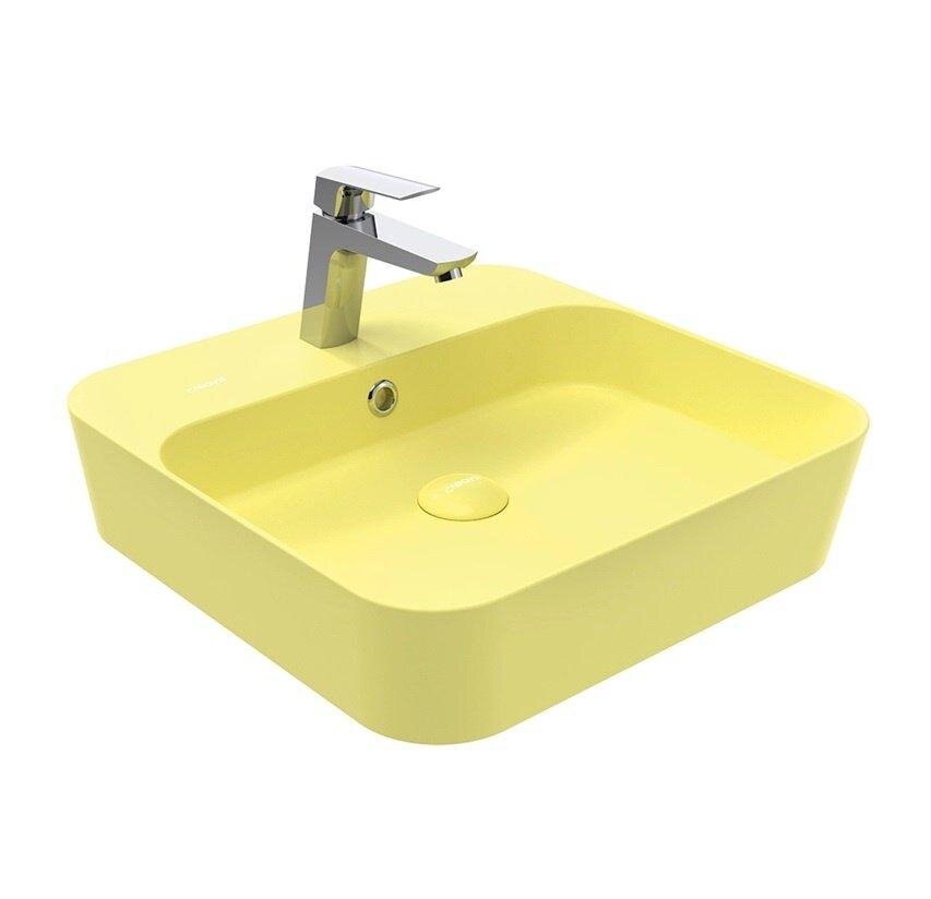 Изображение товара Раковина Creavit Loop LP046-00LC00E-0000, 45 см, фарфор, лимон матовый