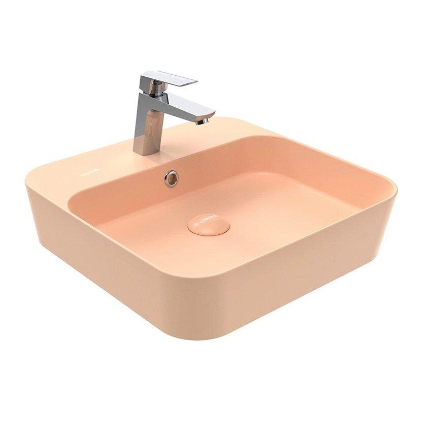 Изображение товара Умывальник Creavit Loop LP046-00ST00E-0000 Фарфор, 45x45 см, персиковый матовый