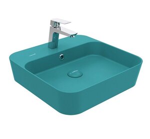 Изображение товара Раковина Creavit Loop LP046-00MT00E-0000, 45 см, фарфор, ментол матовый Изображение товара Раковина Creavit Loop LP046-00MT00E-0000, 45 см, фарфор, ментол матовый