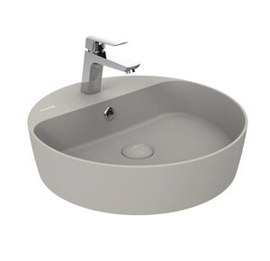 Изображение товара Раковина Creavit Loop LP146-00CG00E-0000, 45 см, фарфор, серый холодный матовый