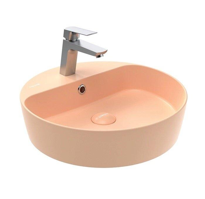 Изображение товара Раковина Creavit Loop LP146-00ST00E-0000 45 см, фарфор, персиковый матовый Изображение товара Раковина Creavit Loop LP146-00ST00E-0000 45 см, фарфор, персиковый матовый