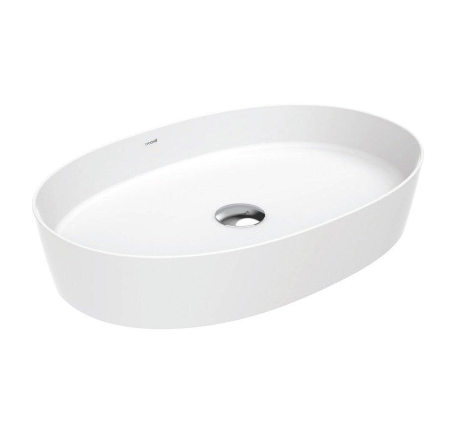 Изображение товара Раковина Creavit Loop LP160-00CB00E-0000, 60 см, фарфор, белая Изображение товара Раковина Creavit Loop LP160-00CB00E-0000, 60 см, фарфор, белая