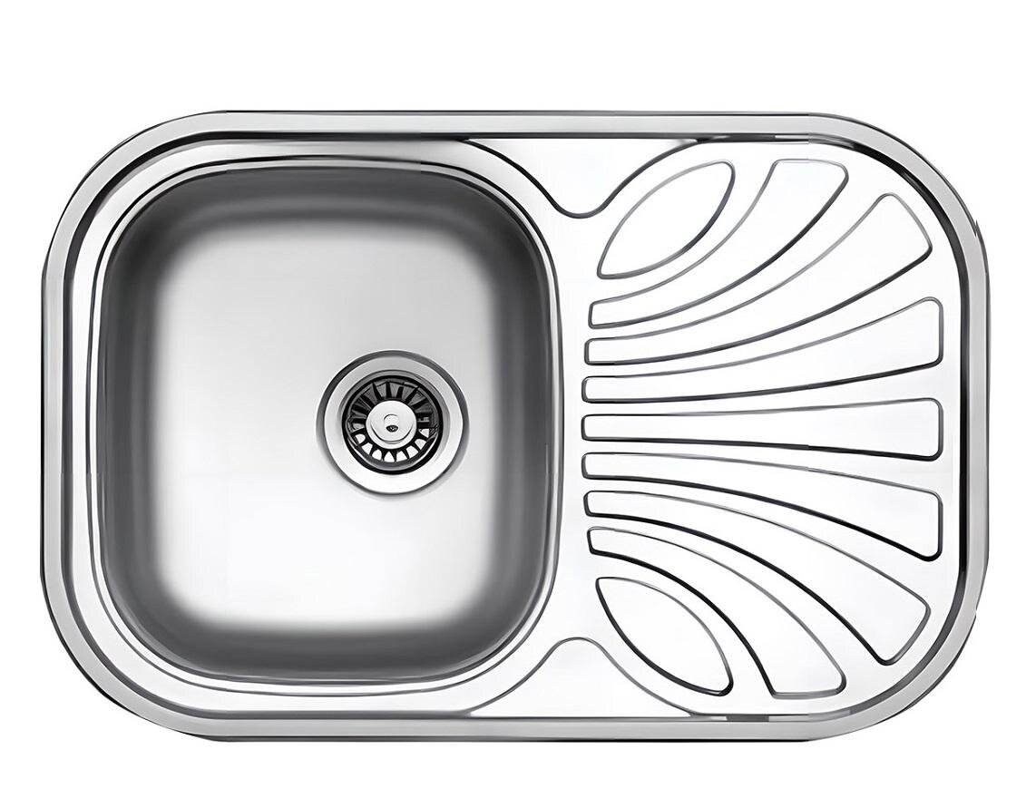 Изображение товара Мойка кухонная Wellinox GAP737.488.GT8K с полированной нержавеющей сталью, 73.7 см