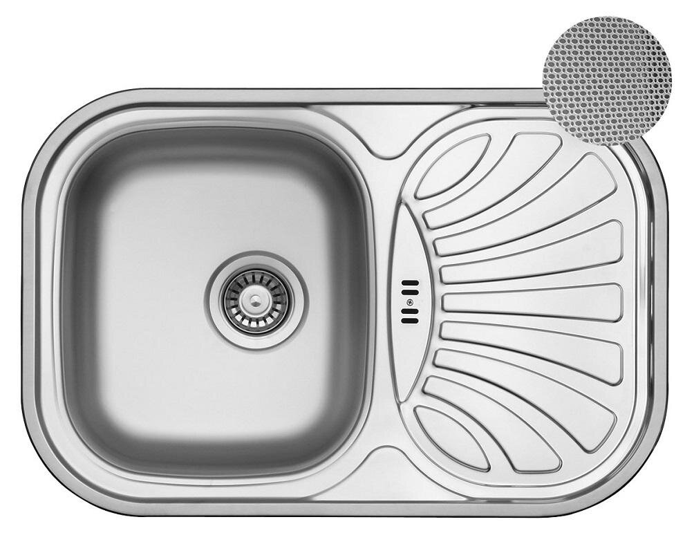 Изображение товара Мойка кухонная Wellinox Galant GAL737.488.GW8K, 73.7 см, микродекор, нержавеющая сталь
