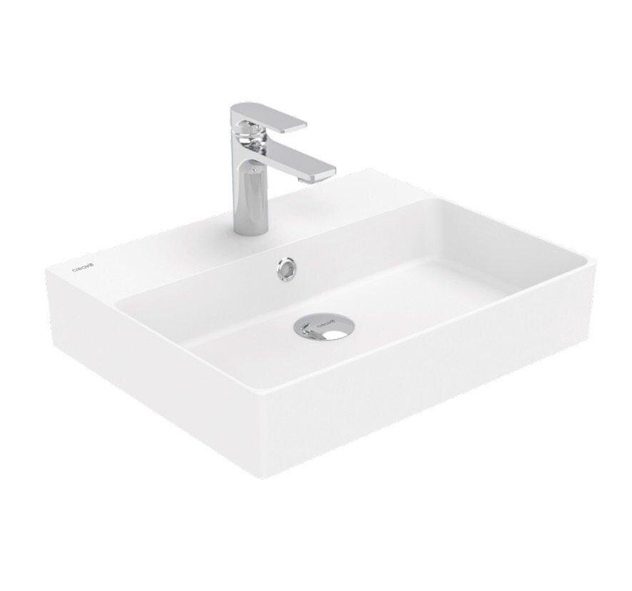 Изображение товара Раковина Creavit Volga VX242-00CB00E-0000 50 см фарфор белая с переливом