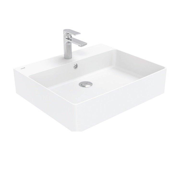 Изображение товара Раковина Creavit White VX260-00CB00E-0000 60 см с переливом и антимикробной глазурью Изображение товара Раковина Creavit White VX260-00CB00E-0000 60 см с переливом и антимикробной глазурью