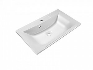 Изображение товара Раковина из искусственного мрамора BelBagno BB750/450-LV-MR-PR, 75 x 45 x 15 см