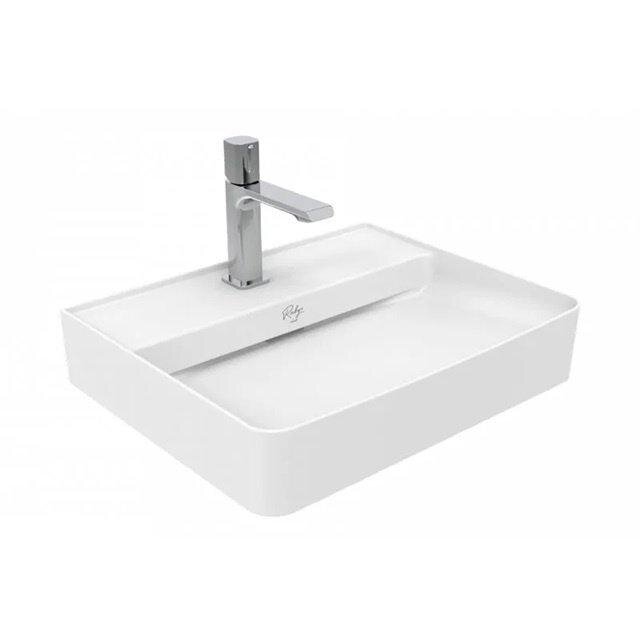 Изображение товара Раковина Creavit Ruby RB051-00CB42E-0000, 50 см, фарфор, белая Изображение товара Раковина Creavit Ruby RB051-00CB42E-0000, 50 см, фарфор, белая