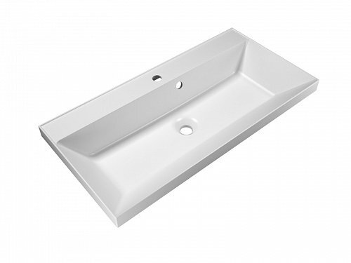 Изображение товара Раковина из искусственного мрамора BelBagno BB900/450-LV-MR-AST, 90x45 см