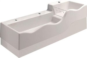 Изображение товара Раковина Geberit Bambini L 430300016, 135 см, левосторонняя, varicor, белая