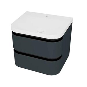 Изображение товара Тумба с раковиной Kolpa-san Vittoria 547010, 60 см, подвесная, цвет темно-серый Изображение товара Тумба с раковиной Kolpa-san Vittoria 547010, 60 см, подвесная, цвет темно-серый