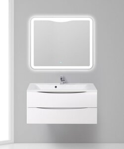 Изображение товара Тумба под раковину BelBagno MARINO-1000-2C-SO-BL-P 100 см, подвесная, Bianco Lucido