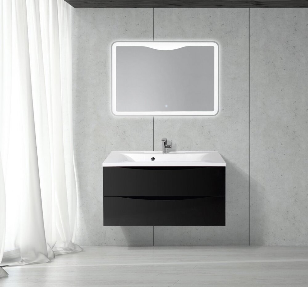 Изображение товара Тумба под раковину BelBagno MARINO-1000-2C-SO-NL-P 100 см, подвесная, Nero Lucido Изображение товара Тумба под раковину BelBagno MARINO-1000-2C-SO-NL-P 100 см, подвесная, Nero Lucido