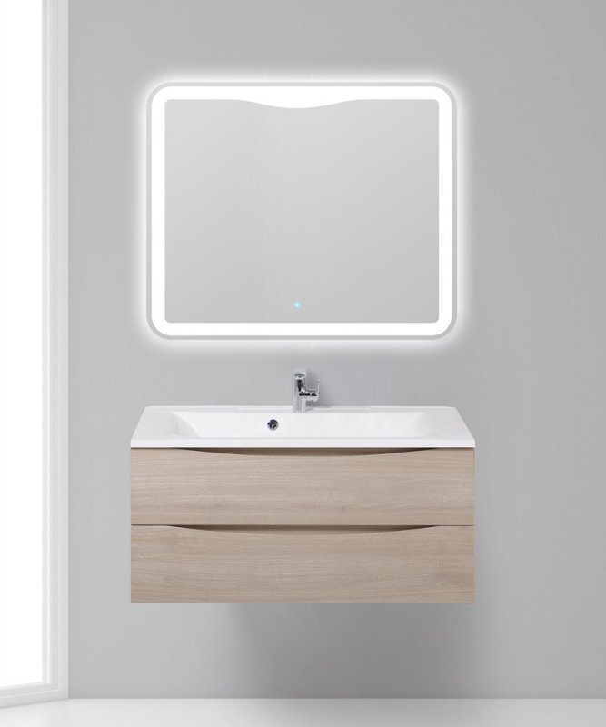 Изображение товара Тумба под раковину BelBagno Marino MARINO-1000-2C-SO-RG-P, Rovere Grigio, 100 х 44,5 х 55 см