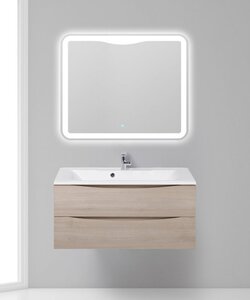Изображение товара Тумба под раковину BelBagno MARINO-1000-2C-SO-RG-P 100 см, подвесная, Rovere Grigio