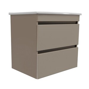 Изображение товара Тумба под раковину Runo Манхэттен 75, 00-00004668, подвесная, цвет какао/бежевый