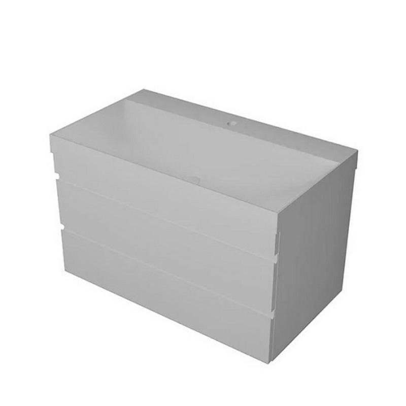 Изображение товара Тумба с раковиной Kolpa-san Naomi 5546030, 80 см, подвесная, цвет белый