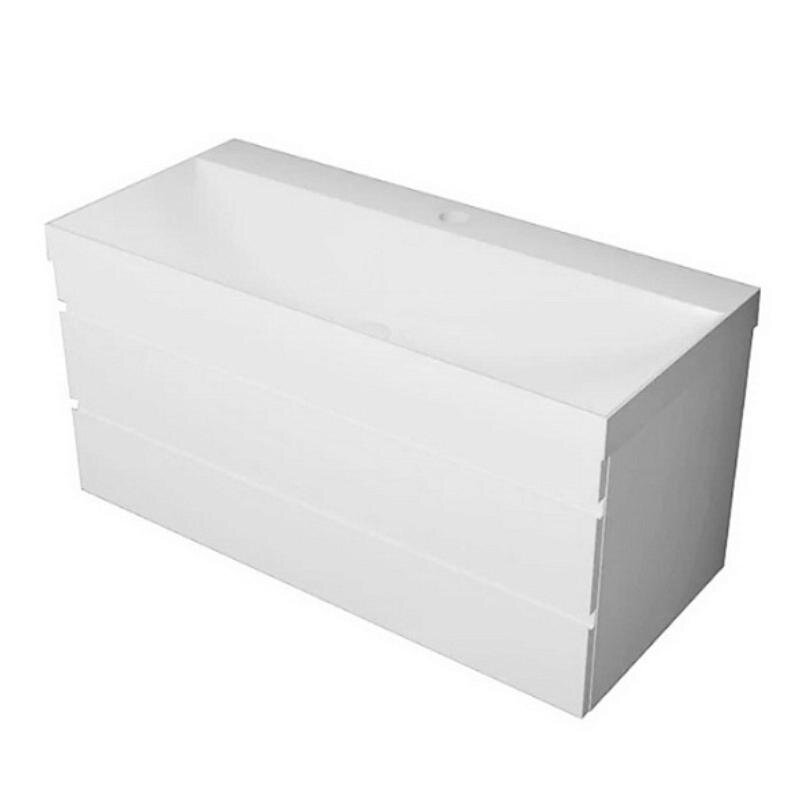 Изображение товара Тумба с раковиной Kolpa-san Naomi 546650, 100 см, подвесная, цвет белый