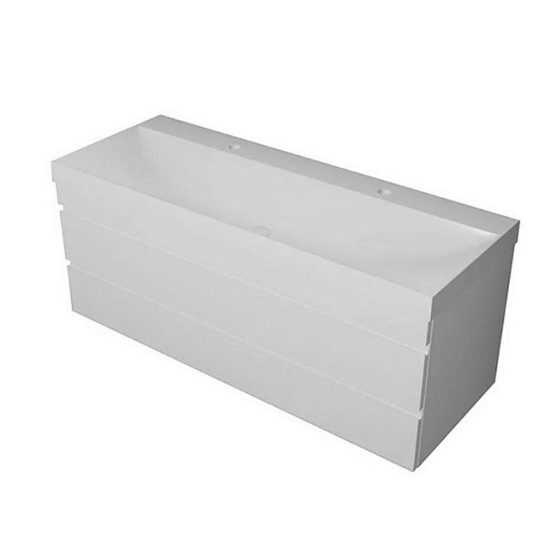 Изображение товара Тумба с раковиной Kolpa-san Naomi 546670, 120 см, подвесная, цвет белый