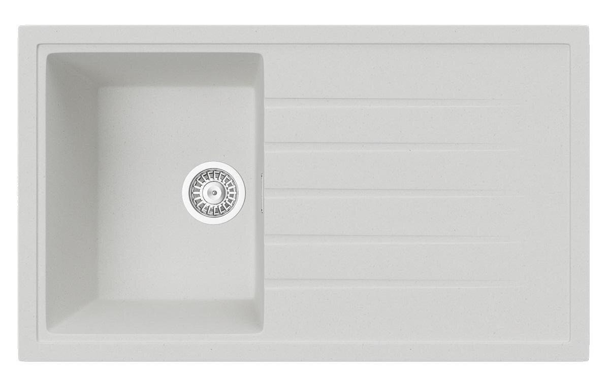 Изображение товара Мойка кухонная TopZero TopGran Claudia 860.500-07, 86 см, искусственный камень, Ice