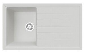 Изображение товара Мойка кухонная TopZero TopGran Claudia 860.500-07, 86 см, искусственный камень, Ice