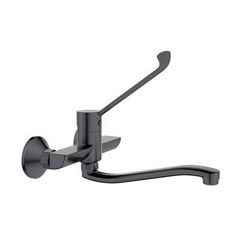Изображение товара BELZ B79019-3 - настенный смеситель для кухонной мойки, gunmetal Изображение товара BELZ B79019-3 - настенный смеситель для кухонной мойки, gunmetal