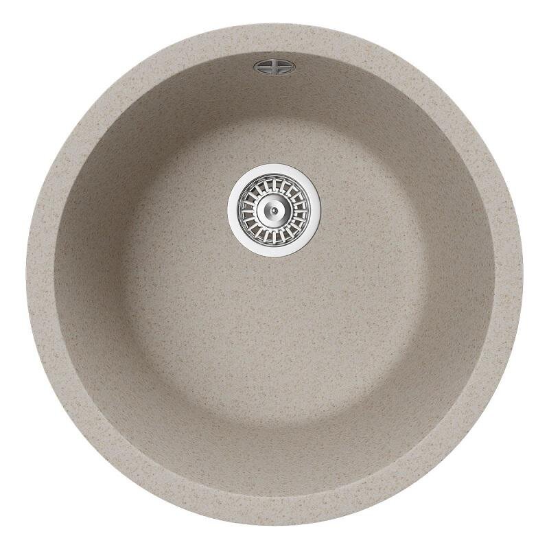 Изображение товара Мойка кухонная TopZero TopGran Kelly 460-58, 46.1 см, искусственный камень, Beach