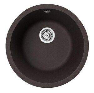 Изображение товара Мойка TopZero TopGran Kelly 460-93 Chocolate-93, 46.1 см, искусственный камень
