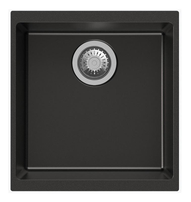 Изображение товара Мойка кухонная TopZero TopGran Marina 430.460-77, 43 см, искусственный камень, Deep Black