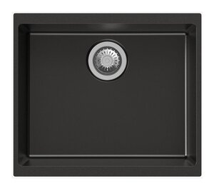 Изображение товара Мойка кухонная TopZero TopGran Miranda 530.460-77, 53 см, искусственный камень, Deep Black