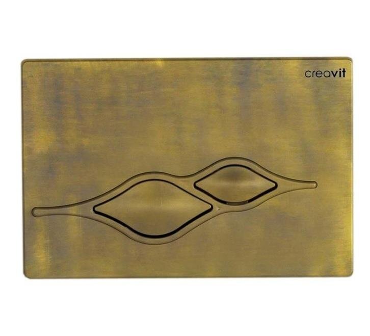Изображение товара Creavit Ufo GP1007.00 бронзовая механическая клавиша смыва для подвесного унитаза