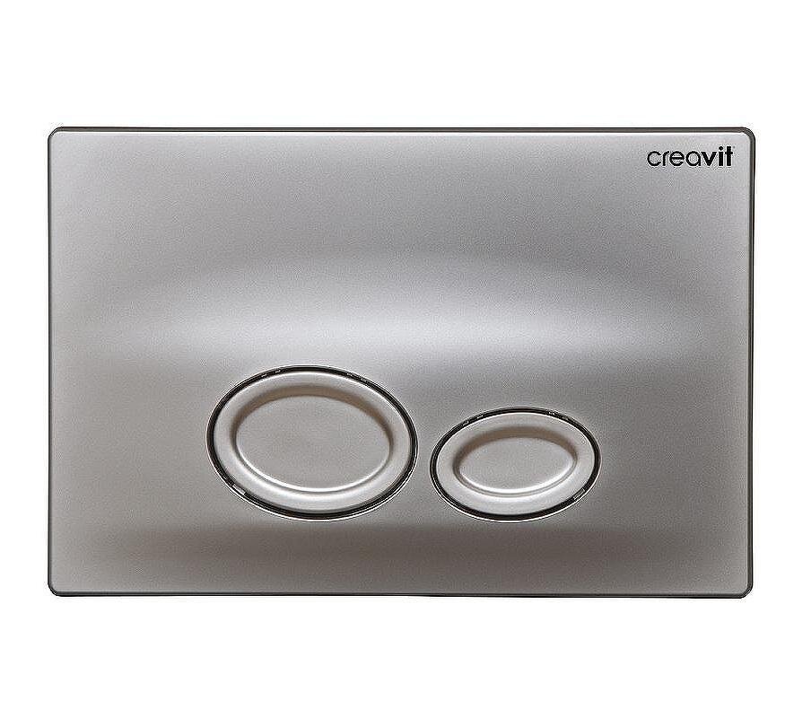 Изображение товара Клавиша смыва Creavit Drop GP2002.00, механическая, серая матовая