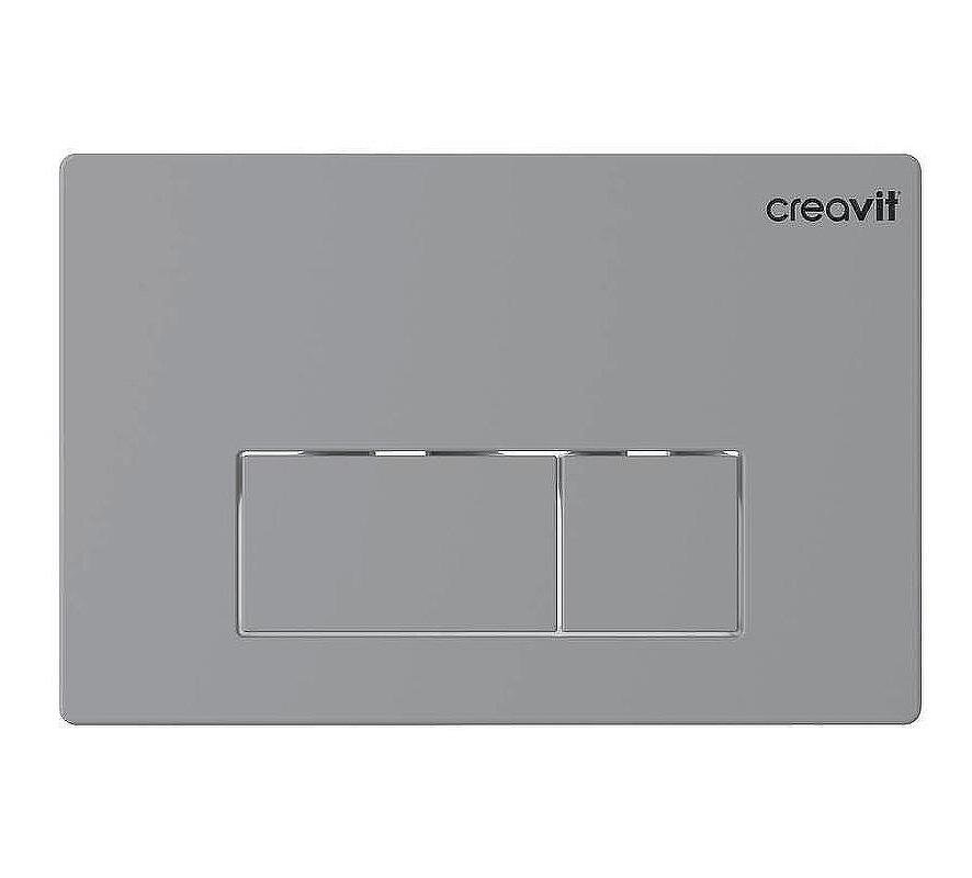 Изображение товара Клавиша смыва Creavit Arc GP8002.00, механическая, серая матовая Изображение товара Клавиша смыва Creavit Arc GP8002.00, механическая, серая матовая