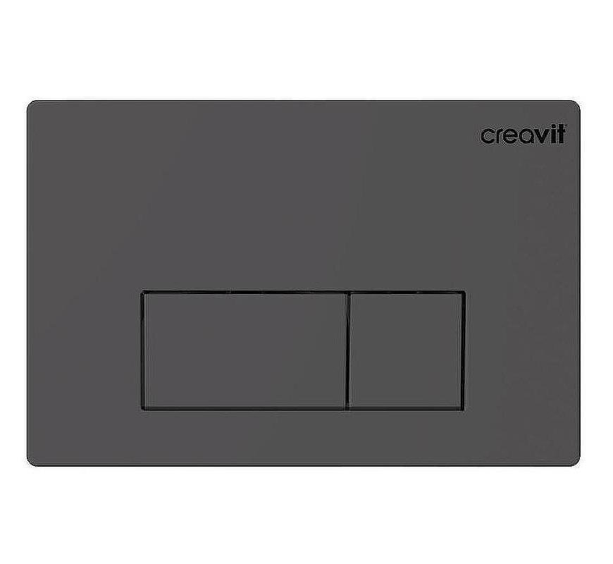 Изображение товара Creavit Arc GP8002.04 — механическая клавиша смыва антрацит, 24,7x1x16,3 см