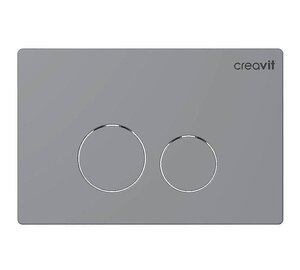 Изображение товара Клавиша смыва Creavit Terra GP9002.00, механическая, серая матовая