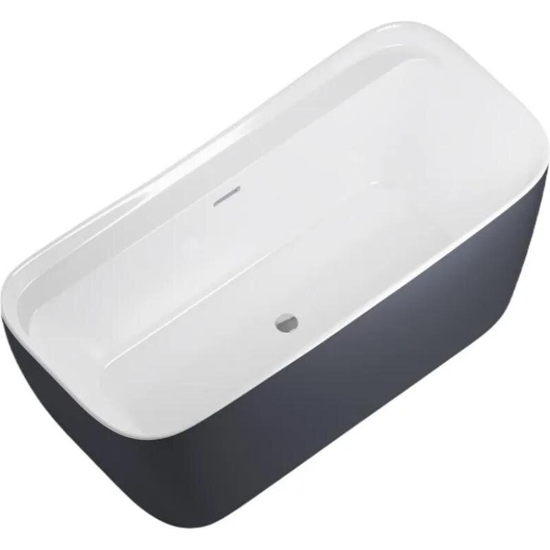 Изображение товара Ванна акриловая Allen Brau Infinity 2.21002.20/AM, 170 х 78 см, слив-перелив, цвет антрацит/белый Изображение товара Ванна акриловая Allen Brau Infinity 2.21002.20/AM, 170 х 78 см, слив-перелив, цвет антрацит/белый