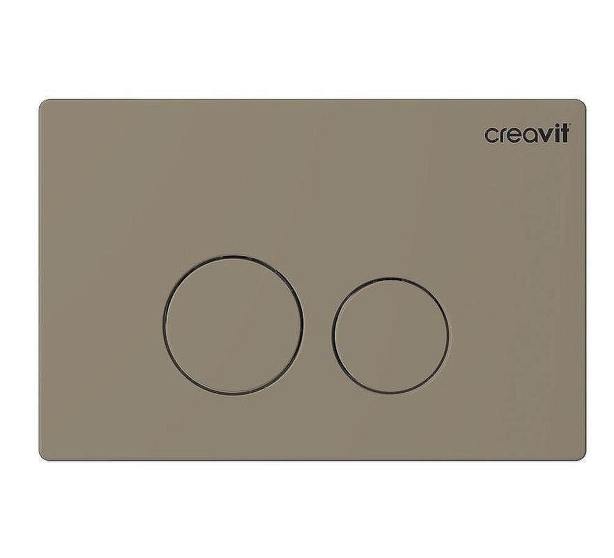 Изображение товара Клавиша смыва Creavit Terra GP9002.06, механическая, капучино Изображение товара Клавиша смыва Creavit Terra GP9002.06, механическая, капучино