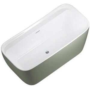 Изображение товара Ванна акриловая Allen Brau Infinity 2.21002.20/CGM, 170 х 78 см, слив-перелив, цвет олива/белый